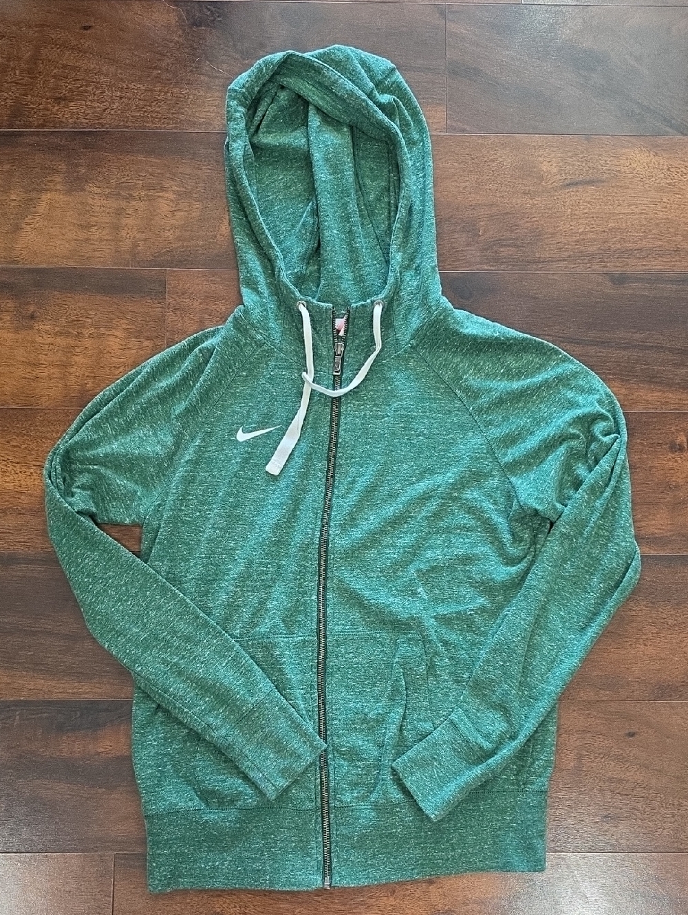 Nike Women's Green Full-Zip Hoodie Jacket Size M